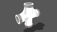 Pipe cross connector