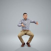 Business Man | BMan0405-HD2-O01P01-S Ready-Posed 3D Human Model (Man / Still)