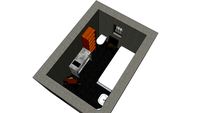 Modélisation 3D cellule de prison 6m²