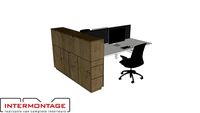Office divider - Maatwerk kast voor afscherming met optimale opbergruimte