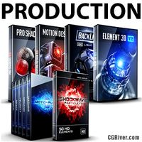 Production Bundle: Element 3D + Pro Shaders 2 + BackLight + Motion Design II + MotionPulse + Shockwave
