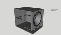 Woofer box Lavoce 18' 1 x 18' BASS REFLEX