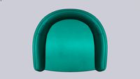 Fauteuil de table velours, Clancy