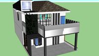 Rumah 2 lantai sederhana