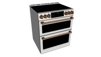 Café 30' Smart Slide-In, Front-Control, Induction and Convection Double-Oven Range