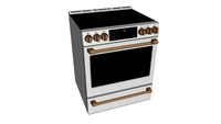 Café 30' Smart Slide-In, Front-Control, Induction and Convection Range with Warming Drawer