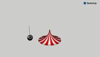 Carpa de circo y sillita