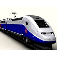 TGV Duplex - 3D Car Model