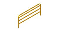 Yellow Metal Safety Construction Fence