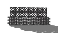 Breezeblock Wall Section