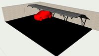 test tenda membrane untuk tempat parkir