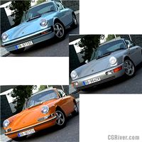 3 X Porsche 911 1963 - 1993 - 3D Model Collection (Cinema 4D, 3ds Max, 3ds, c4d, obj, fbx)