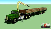 Scania-Vabis 110 Super met oplegger