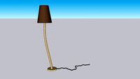 floor lamp-rope-rope floor lamp-footed light