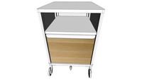 IKEA BEKANT Storage unit on casters, mesh white