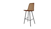 Chaise haute en rotin