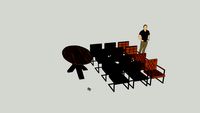 stoelen en tafel