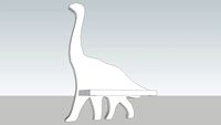 Shelf Dino, dinosaur Brontosaurus, diplodocus, brachiosaurus