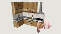 KITCHEN SET #pantry #kitchenset #dapur #rattan #wooden #concrete #interiorkitchen