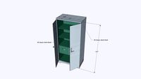 Aluminum Almirah with drawer