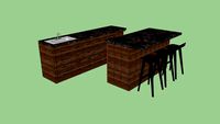 BARRA MADERA RUSTICA
