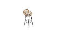 chaise de bar en rotin