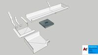 Zinken bakgoot B44 Zinc roof gutter