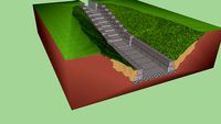 Escada Hidraulica em gabioes/Escalera hidráulica en gaviones/Hydraulic ladder in gabions