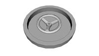 PORTE RONDE 400MM INOX