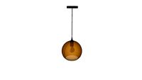 Suspension, classique verre ambre SAMPA HELIOS Fraya 1 lumière(s) D.25 cm de chez LEROY MERLIN
