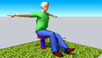One Leg Garden Stool