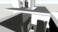 Bad - Dusche - Treppen gefliest mit Fliesen anthrazit und grau 60x60, 30x60