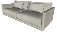 Basel Sofa Slate Pebble Fabric by Modloft