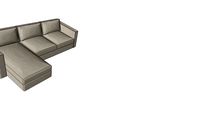 Canapé 3 places, avec méridienne-Gunnared beige VIMLE de chez IKEA
