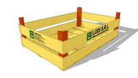 Cassetta 40 x 60 x 19 Piantine da fragole - Wooden crate for fruits and vegetables