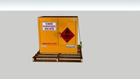 SMALL FLAMMABLE CABINET ON APALLET