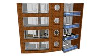 Apartment building. Appartement-complex