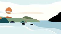 Papel de Parede Praia (meia parede)