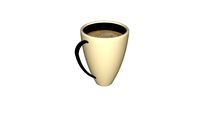 CUP CAFELATTE VRAY READY