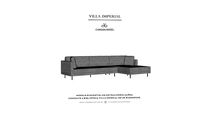 Sofá Lio - 2 Assentos mais Chaise - Villa Imperial