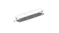 MECO 2021_MEETING TABLE WITH 3 PIECES TOP 400 X 120_METRA