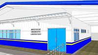STEEL TUBULAR EAVES TRELLIS WITH POLYCARBONATE SKYLIGHT