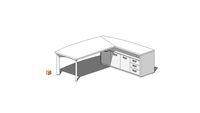 MECO 2021_DESK WITH EXTENSION 228 x 212_INCLUDING SIDE UNIT_METRA