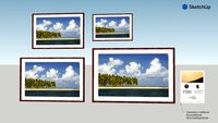 Praia de Carneiros Quadro com fotografia e moldura Série Litorais Lúcio Consul