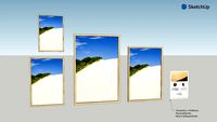 Leste da Ilha Quadro com fotografia e moldura Série Litorais Lúcio Consul
