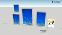 Brisa Azul Quadro com fotografia e moldura Série Litorais Lúcio Consul