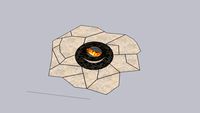 firepit in flagstone