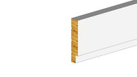 BATENTE DE PORTA 29X140 BRANCO DE MADEIRA PINUS.