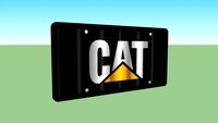 Caterpillar license plate