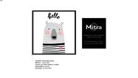 INF0031 - 42x42 l Infantil l Mitra Quadros Personalizados